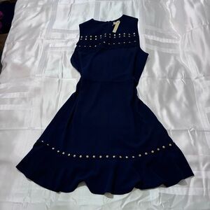 Michael Kors Navy pleated dress